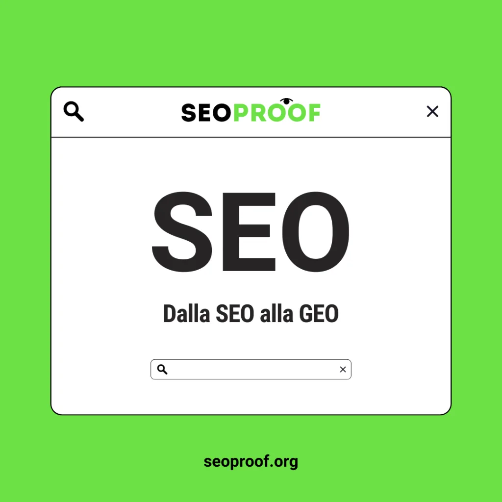 Dalla SEO alla GEO