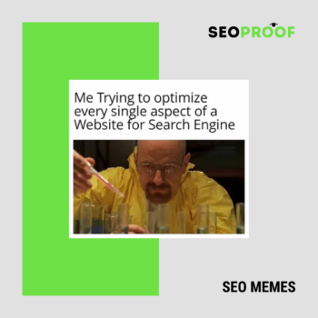 Io che provo ad ottimizzare ogni singolo aspetto del sito per i motori di ricerca. SEO MEME #6